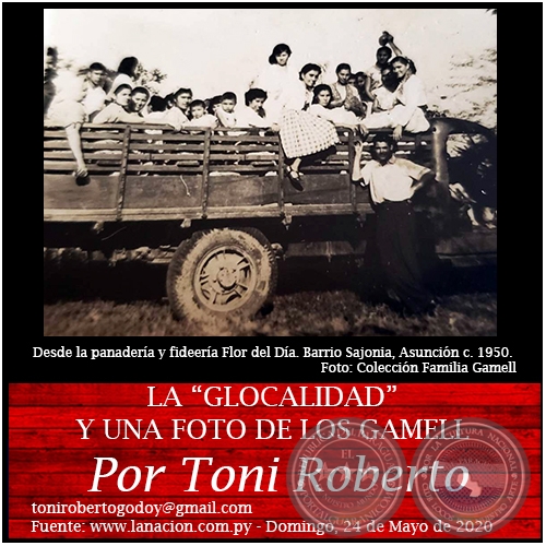 LA GLOCALIDAD Y UNA FOTO DE LOS GAMELL - Por Toni Roberto - Domingo, 24 de Mayo de 2020